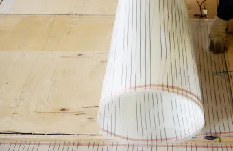ヒーターの接着
